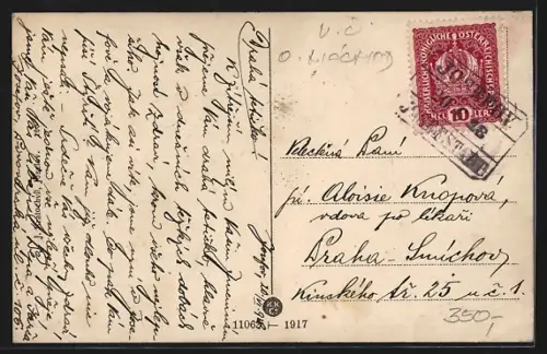 AK Josefov, Blick in die Königgrätzerstrasse