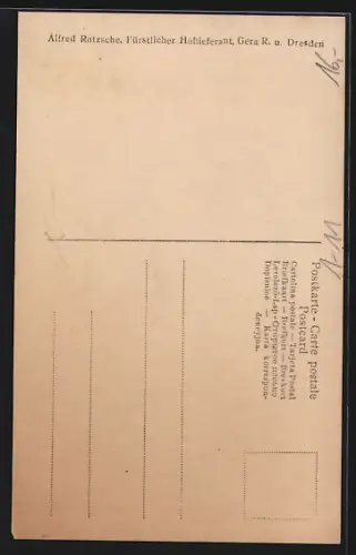 AK Prinzessin Feodora Reuss j. L. mit den Prinzen Heinrich XLIII. und Heinrich XLV.