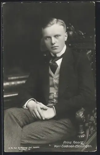 AK Der junge Prinz Georg von Sachsen-Meiningen