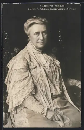 AK Gemahlin des Herzogs Georg von Meiningen