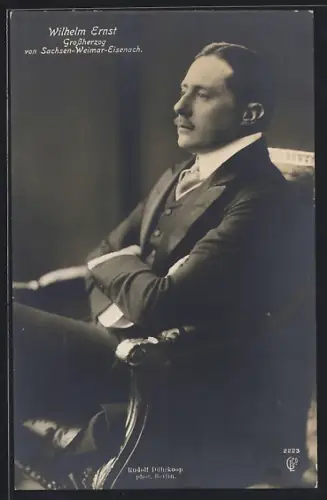 AK Portrait Grossherzog Wilhelm Ernst von Sachsen-Weimar-Eisenach