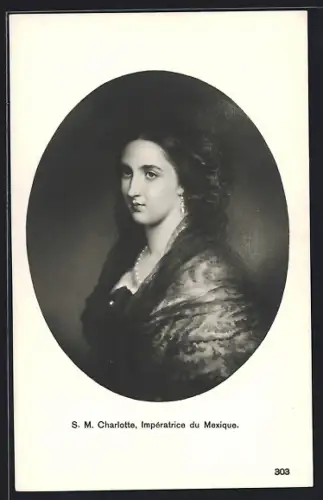 AK S. M. Charlotte, Impératrice du Mexique, Königin Charlotte von Mexico