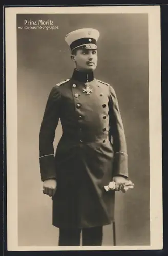 AK Prinz Moritz von Schaumburg-Lippe in Uniform