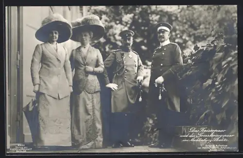 AK Das Kaiserpaar und das Grossherzogpaar von Mecklenburg