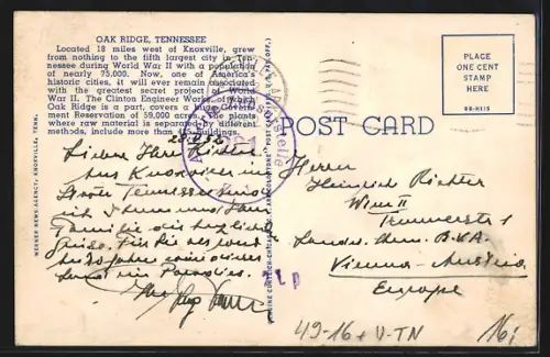 AK Oak Ridge, TN, Process Plant at Clinton Engineer Works, Atomkraftwerk