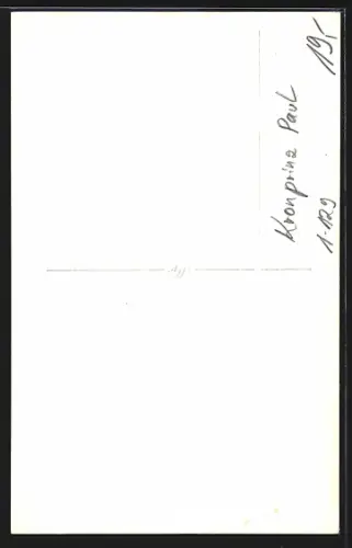 AK Kronprinz Paul von Griechenland