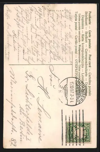 AK Portrait von Ludwig II. von Bayern und seine Lieblingsschlösser