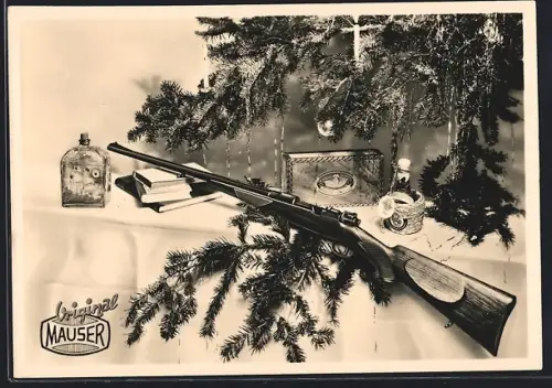 AK Original Mauser, Gewehr unterm Weihnachtsbaum
