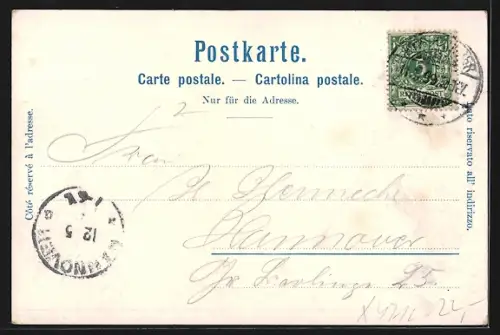 Lithographie Schwenke Serie 8 Nr. 4: Das Kyffhäuser Denkmal mit Riesenadler, Berg mit Gesicht / Berggesichter