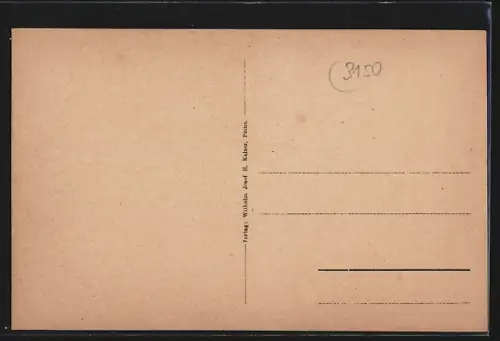 AK Peine, Synagoge mit Strassenpartie