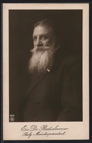 AK Exc. Dr. Radislawow, Bulg. Ministerpräsident