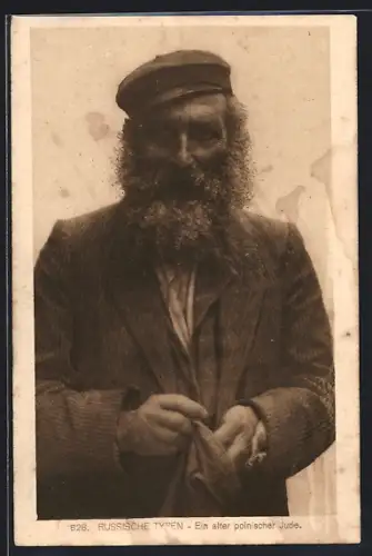 AK alter polnischer Jude im Portrait