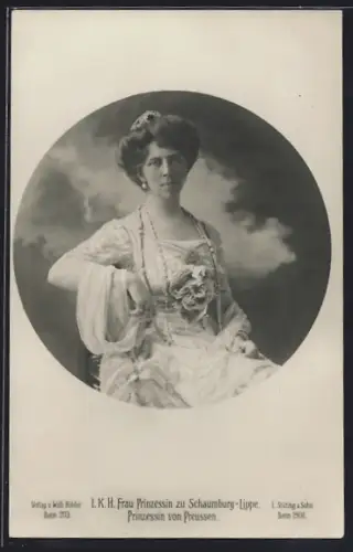 AK L.K.H. Frau Prinzessin von Schaumburg-Lippe, Prinzessin von Preussen