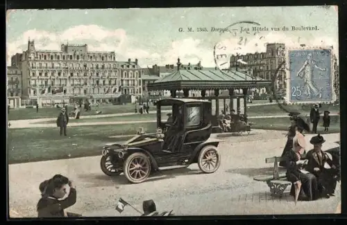 AK Dieppe, Les Hotels vu du Boulevard