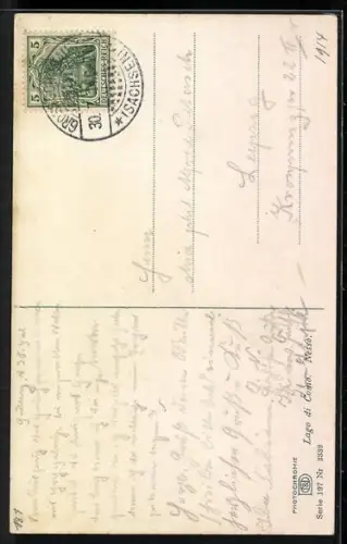 AK Nesso /Lago di Como, Uferpartie mit kleiner Brücke