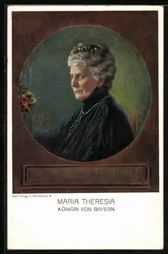 Künstler-AK Königin Maria Therese von Bayern