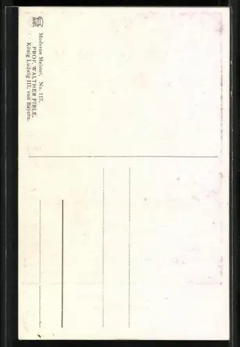 AK König Ludwig III. von Bayern in Uniform mit Epauletten, Profilbild