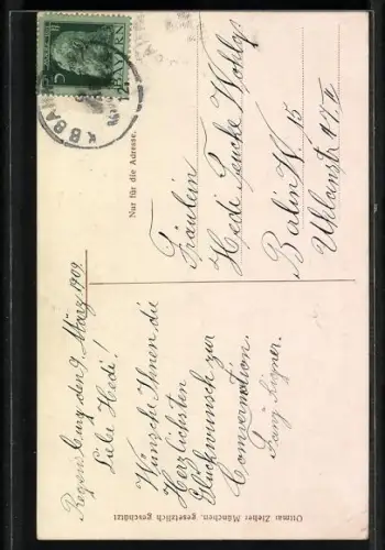 AK Prinzregent Luitpold von Bayern in Uniform mit Orden