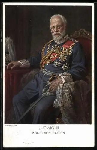AK Ludwig, Prinz-Regent von Bayern in Uniform mit Orden
