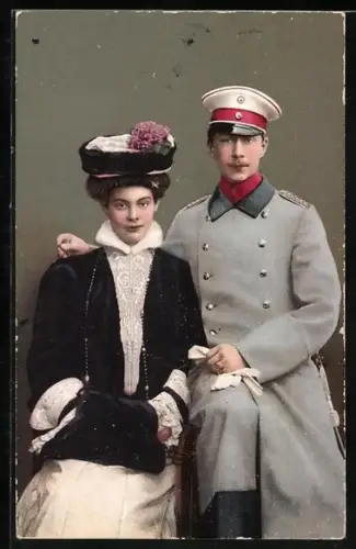 AK Kronprinz Wilhelm von Preussen mit seiner Frau