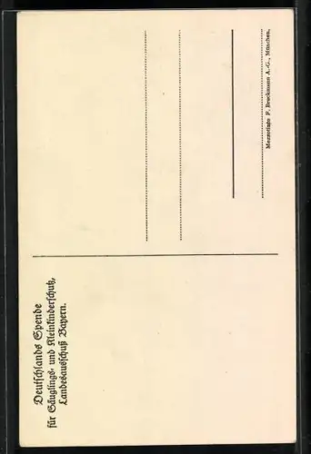 AK Isabella Prinzessin von Bayern mit ihren Kindern