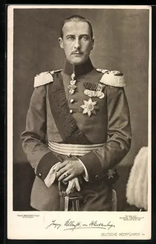 AK Herzog Albrecht von Württemberg, Uniform Portrait
