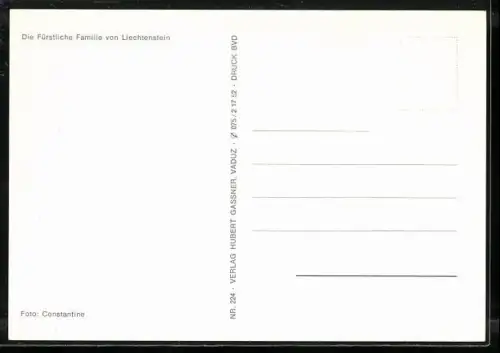 AK Liechtenstein, Die Fürstliche Familie