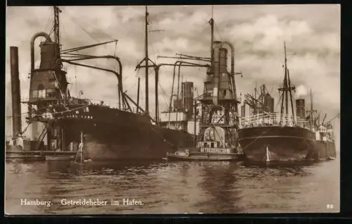 AK Hamburg, Getreideheber im Hafen