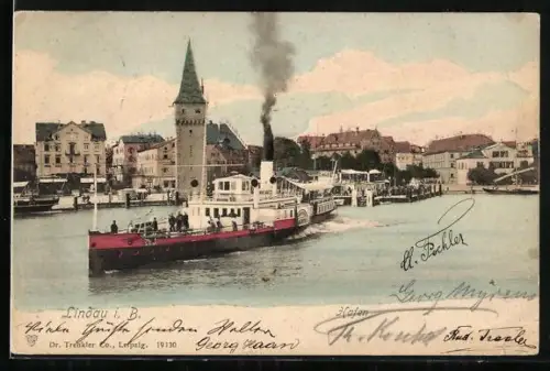 AK Lindau i. B., Dampfer legt ab