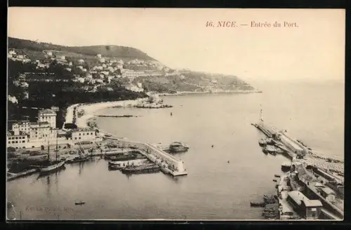 AK Nice, Entree du Port, Hafen