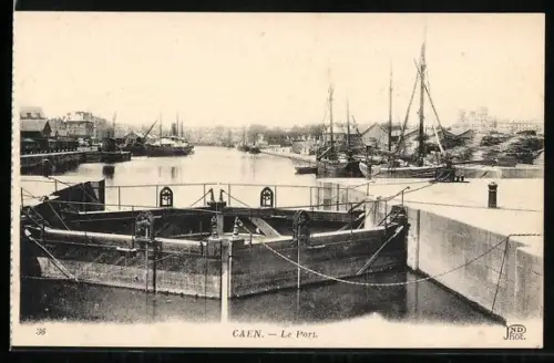 AK Caen, Le Port, Schleuse
