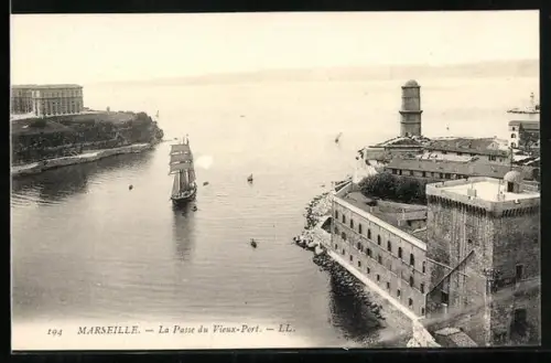 AK Marseille, La Passe du Vieux-Port