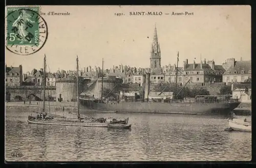 AK Saint-Malo, Avant Port - Hafen