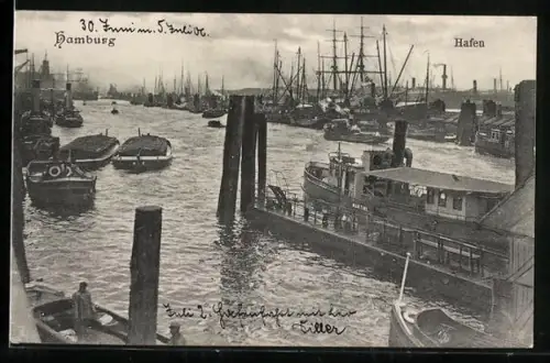 AK Hamburg, Hafenbild