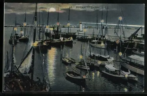 AK Royan, Le Port, Der Hafen