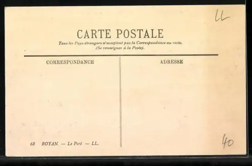 AK Royan, Le Port, Der Hafen