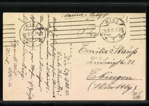 AK Kiel, Blick auf die Germania-Werft