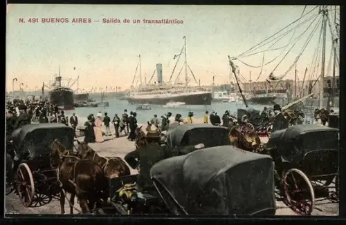 AK Buenos Aires, Salida de un transatlántico
