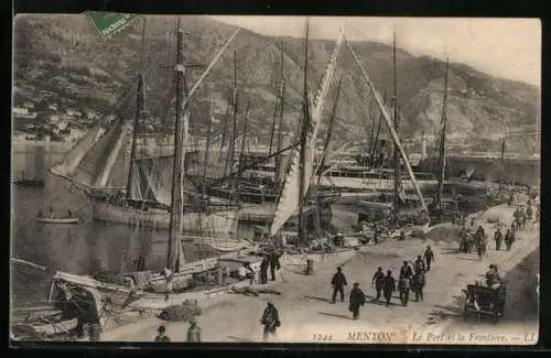 AK Menton, Le Port et la Frontiére