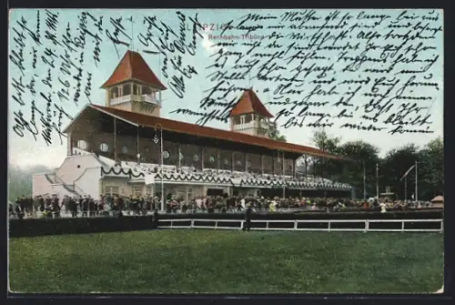 AK Leipzig, Rennbahn-Tribüne, Zuschauer