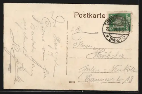 AK Osterwieck, Marktplatz mit Rathaus