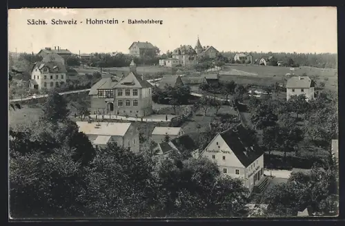 AK Hohnstein /Sächs. Schweiz, Bahnhofsberg, Gasthaus zum Stern