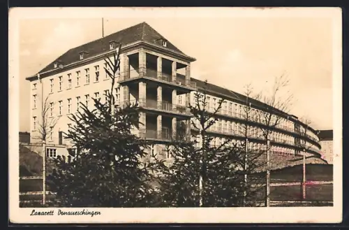 AK Donaueschingen, Lazarett, Reichsadler mit 