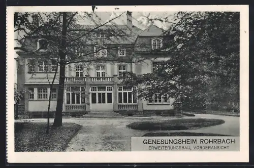 AK Rohrbach / Heidelberg, Genesungsheim, Erweiterungsbau, Vorderansicht