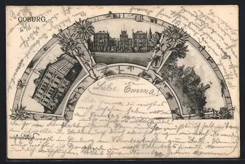 AK Coburg, Ortsansichten und Gebäude