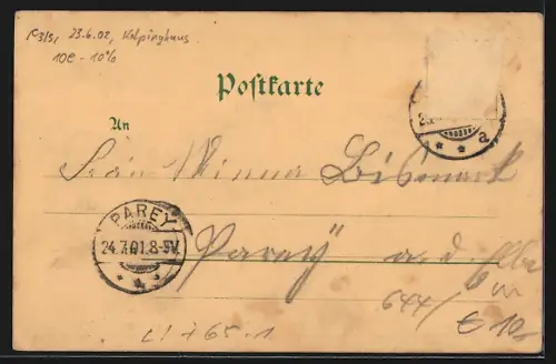 Lithographie Bebra, durchfahrende Eisenbahn am Bahnhof bei Nacht