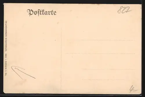 AK Coswig i. Sa., Dr. Nöhring`s Sanatorium