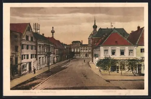 AK Rheinberg a. Niederrhein, Blick auf den Holzmarkt