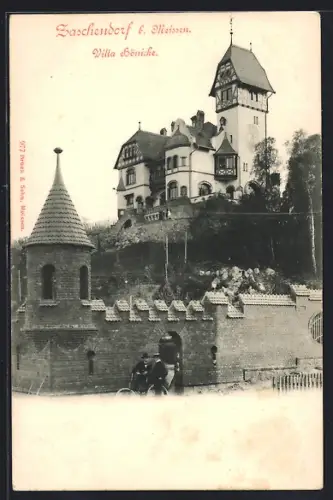 AK Zaschendorf / Meissen, Villa Hönicke