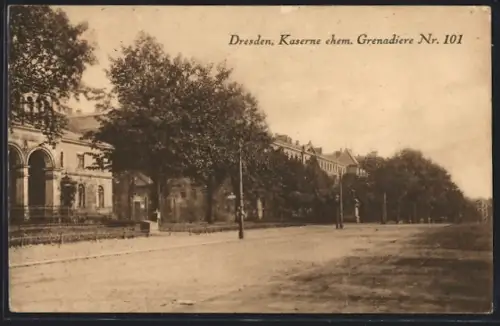 AK Dresden-Neustadt, Kaserne ehem. Grenadiere Nr. 101